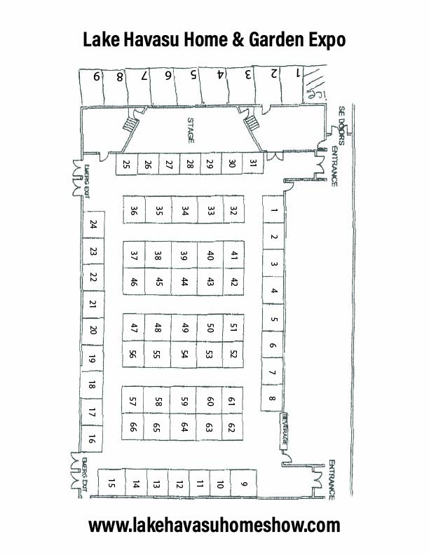 Lake Havasu Home & Garden Expo Fall Show outdoor floor plan